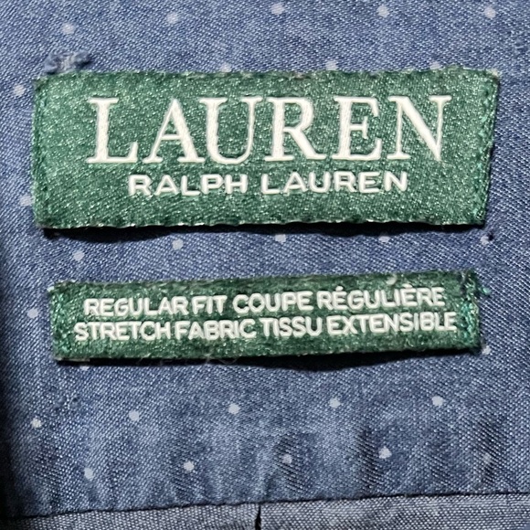 Lauren Ralph Lauren Men’s Regular Fit Stretch Button Down Shirt – Large - Picture 2 of 11